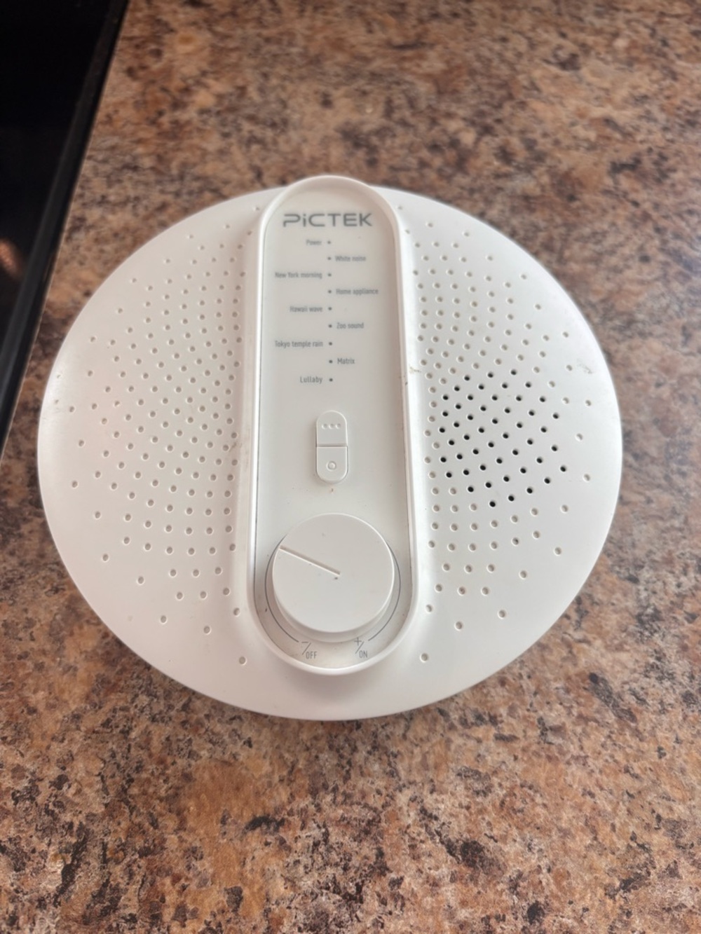 White Sound Machine with Dual Speakers and Timer
